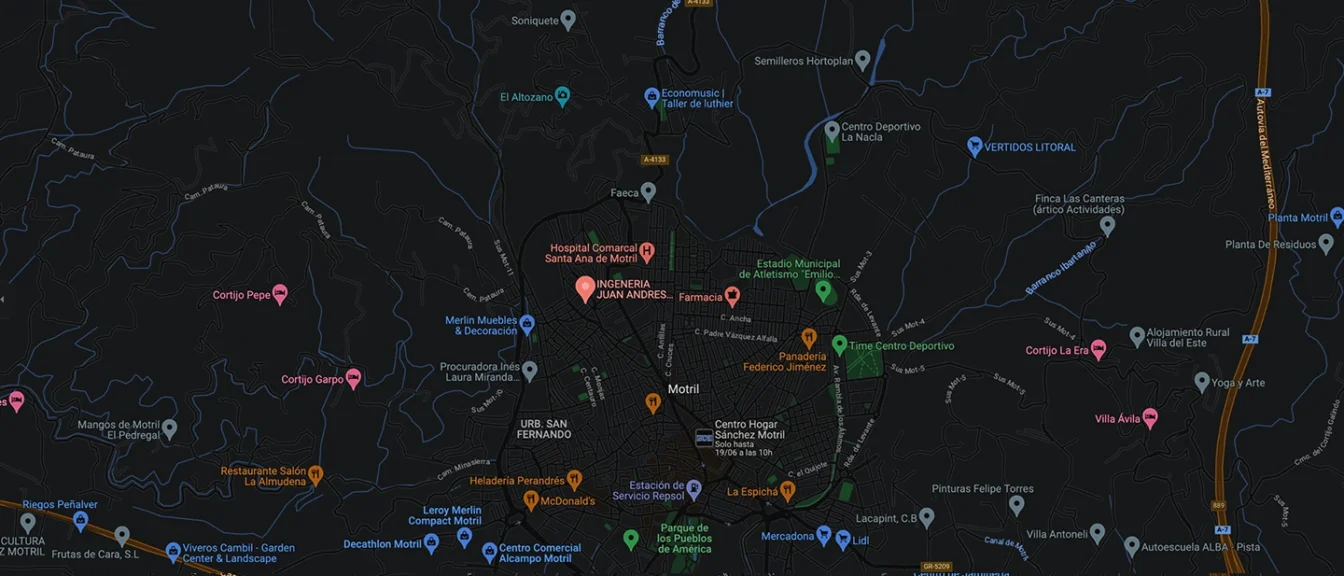 Localización de Juan Andrés Ingeniería en Google Maps